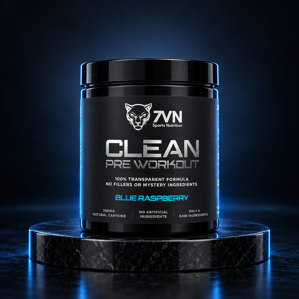 7VN Supplements Pre Workout - Blue Raspberry